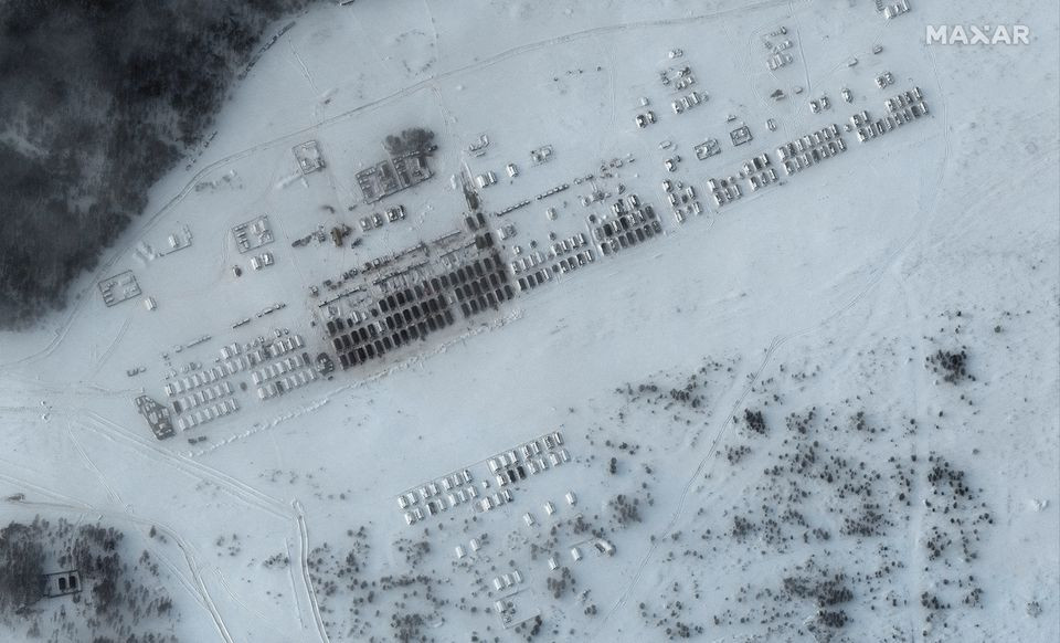2022 оны 1-р сарын 19, ОХУ-ын Елня дахь цэргүүдийн майхан, орон сууцыг харуулсан зураг