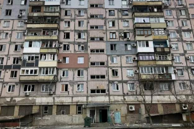 Украины Мариуполь хотод эвдэрсэн орон сууцны барилга