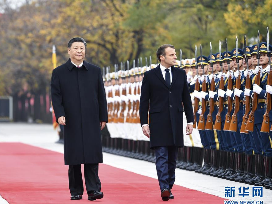БНХАУ-ын удирдагч Ши Жиньпин, Францын ерөнхийлөгч Макронтой хэлэлцээ хийжээ