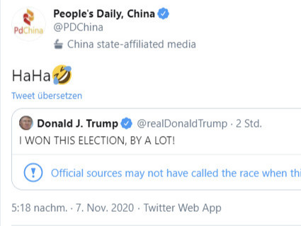 БНХАУ-ын төрийн гол хэвлэл Д.Трампын жиргээн дээр “хаха” гэж бичжээ