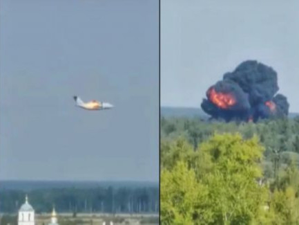 ВИДЕО: ОХУ-д цэргийн онгоц осолдож, нисэх багийн бүх гишүүн амь үрэгджээ