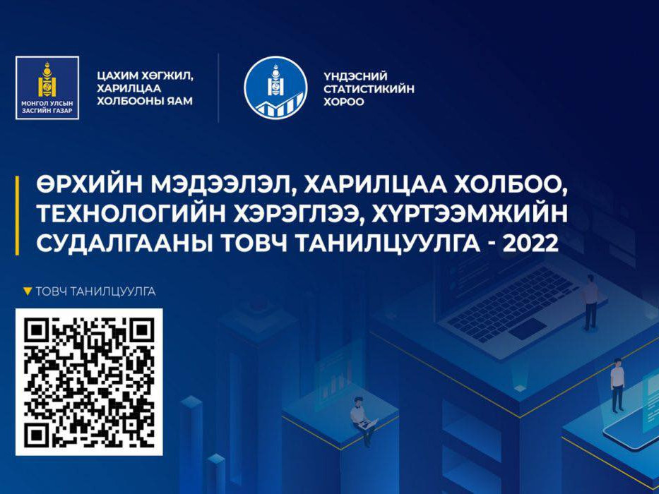 СУДАЛГАА: Манай улсын нийт өрхийн 80 хувь нь интернэттэй 