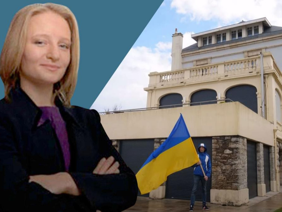 ВИДЕО: В.Путины охины Франц дахь тансаг байшинд нэвтэрч Украины тугийг намируулсан эрийг баривчилжээ
