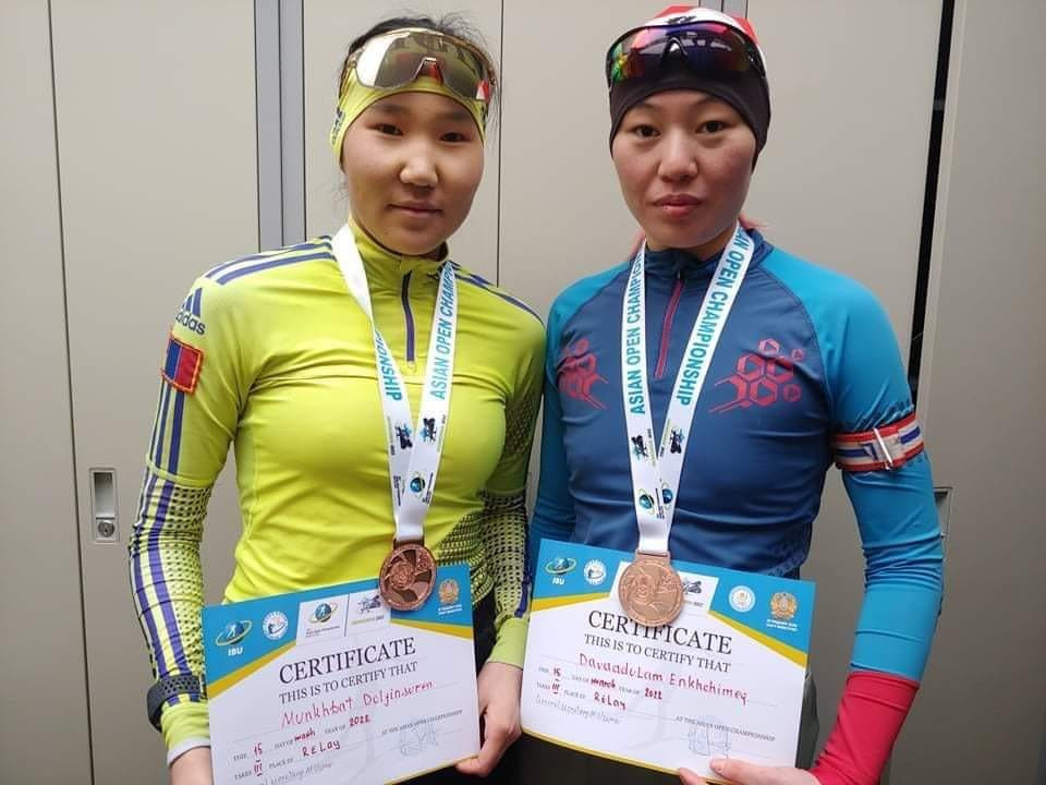 Монголын тамирчид Биатлоны Азийн аварга шалгаруулах тэмцээний буухиа уралдаанаас хүрэл медаль хүртлээ