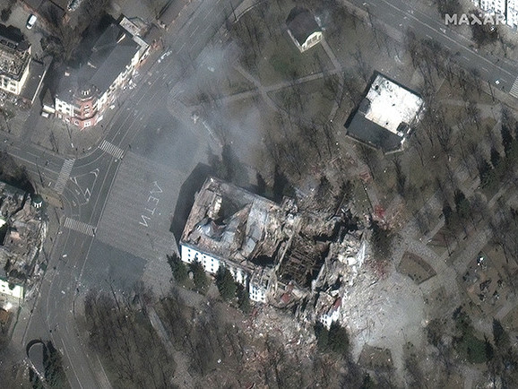 ФОТО: Мариуполь хотын төв хэсэг бүхэлдээ сүйрсэн болохыг харуулсан хиймэл дагуулын зургуудыг нийтэлжээ