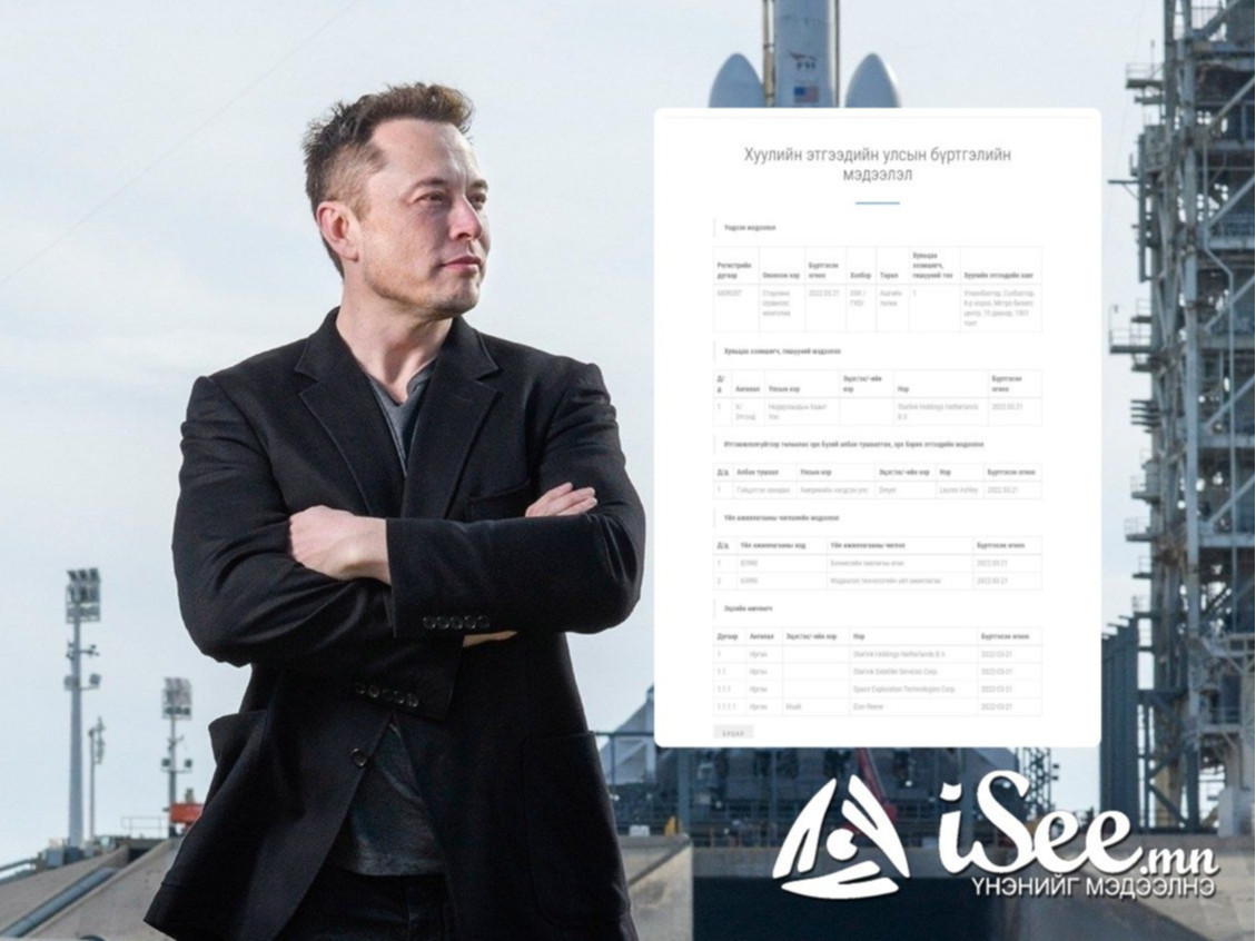 ЦХХХЯ: Нам орбитын хиймэл дагуул ашигладаг "Starlink" зэрэг компани Монгол Улсад үйл ажиллагаа явуулах боломж нээгдсэн