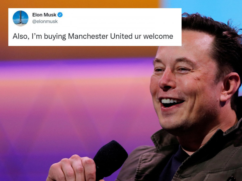 "Би "Манчестер Юнайтед"-ыг худалдан авч байгаа, талархах хэрэггүй" гэж Илон Маск мэдэгджээ