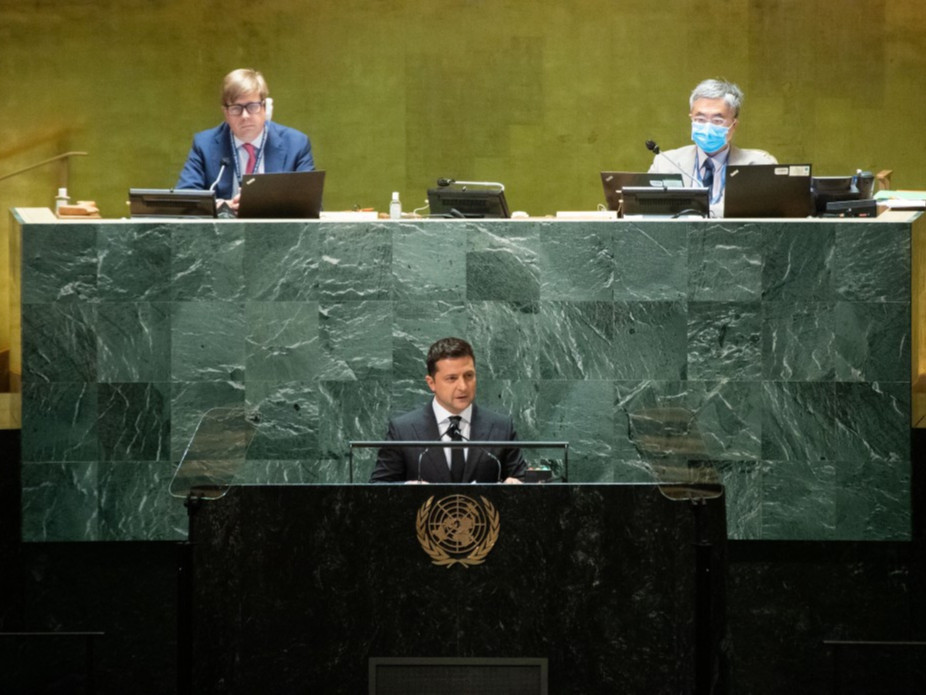 НҮБ-ын чуулганд "Украины ерөнхийлөгч В.Зеленскийгээр үг хэлүүлэх эсэх" санал хураалтад Монгол Улс "түдгэлзсэн" санал өгчээ