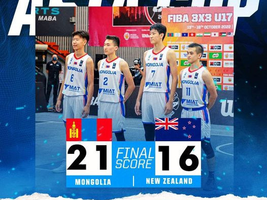 Ази тивийн аварга шалгаруулах U17 тэмцээнд оролцож буй монголын эрэгтэй шигшээ баг шилдэг 4-т шалгарлаа