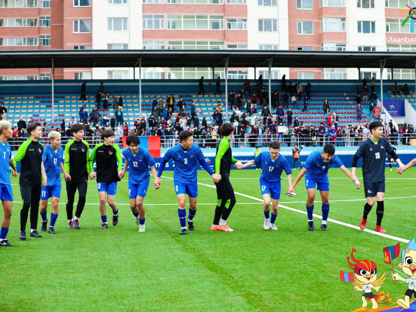 Зүүн Азийн залуучуудын спортын наадмаас Монгол улсын хөлбөмбөгийн шигшээ баг хүрэл медаль хүртлээ