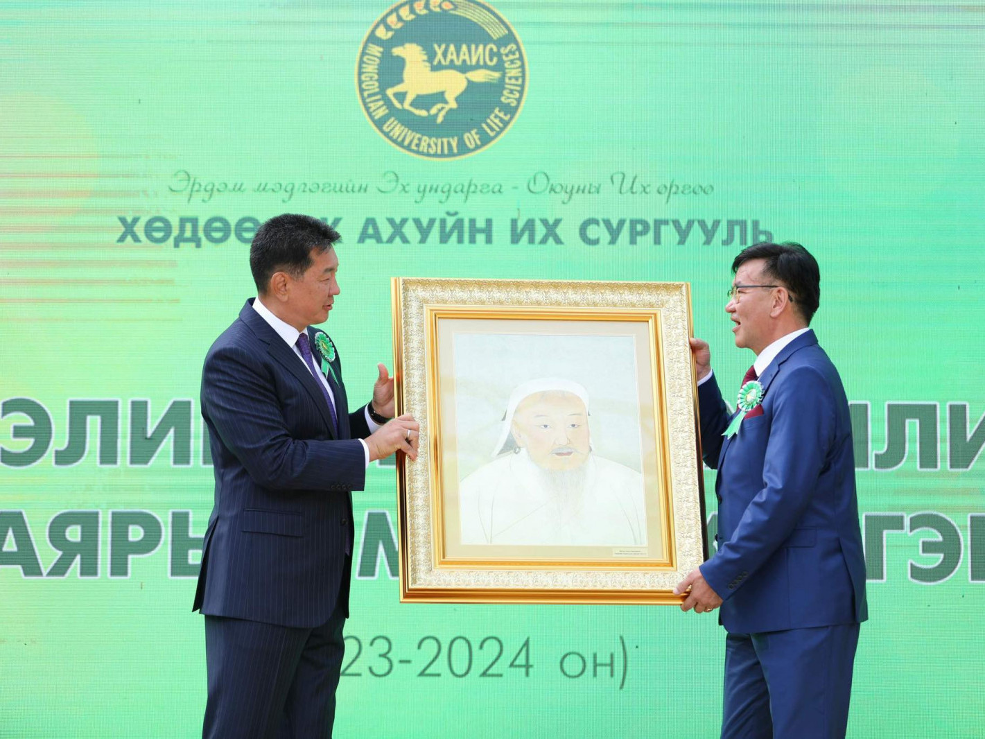 Монгол Улсын Ерөнхийлөгч У.Хүрэлсүх Хөдөө аж ахуйн их сургуулийн 66 дахь хичээлийн шинэ жилийн нээлтэд оролцлоо