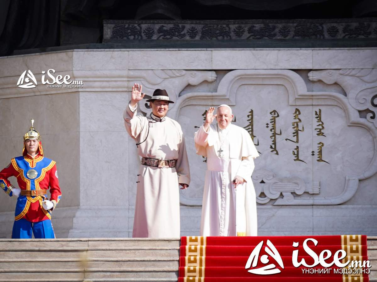 Пап Францис: Би Монгол дахь айлчлалынхаа үр дүнд тун сэтгэл хангалуун байна