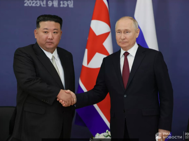 В.Путин, Ким Жөн Ун нарын ганцаарчилсан уулзалт эхэлжээ
