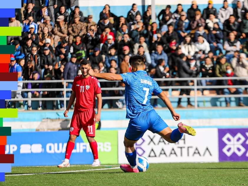 Монголын хөл бөмбөгийн шигшээ баг Афганистан Улсын багт хожигдсоноор ДАШТ-ээ өндөрлүүллээ