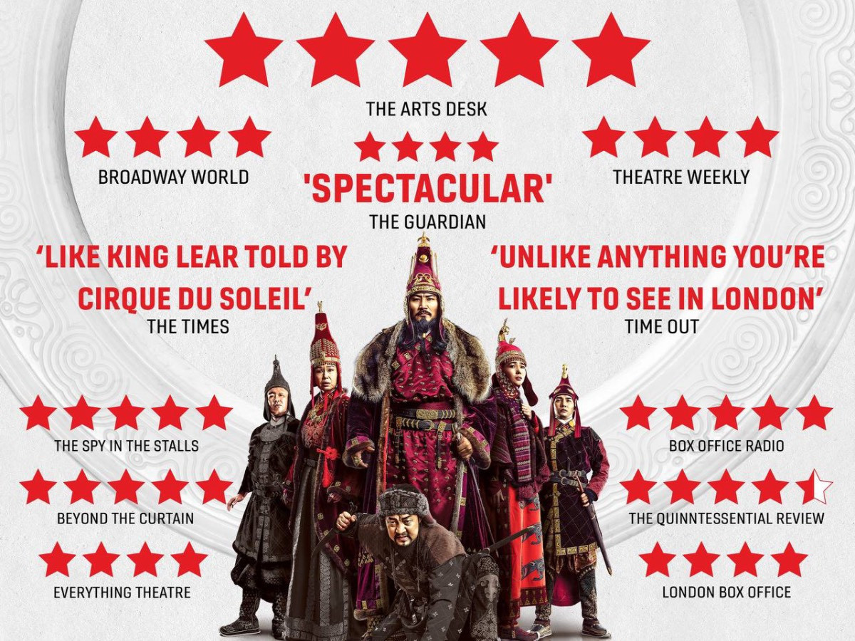 "The Mongol Khan" жүжиг Английн театр, агентлагуудаас 5* гэсэн үнэлгээг авчээ