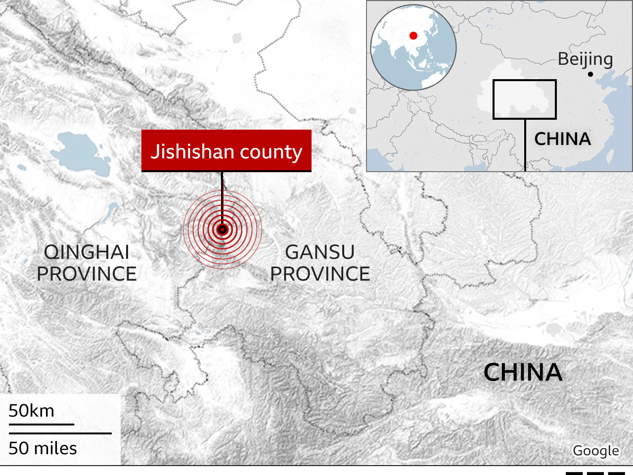 ВИДЕО: Монгол Улстай хиллэдэг Хятадын Ганьсу мужид газар хөдөлсний улмаас 105 хүн нас барж, 400 орчим хүн шархаджээ