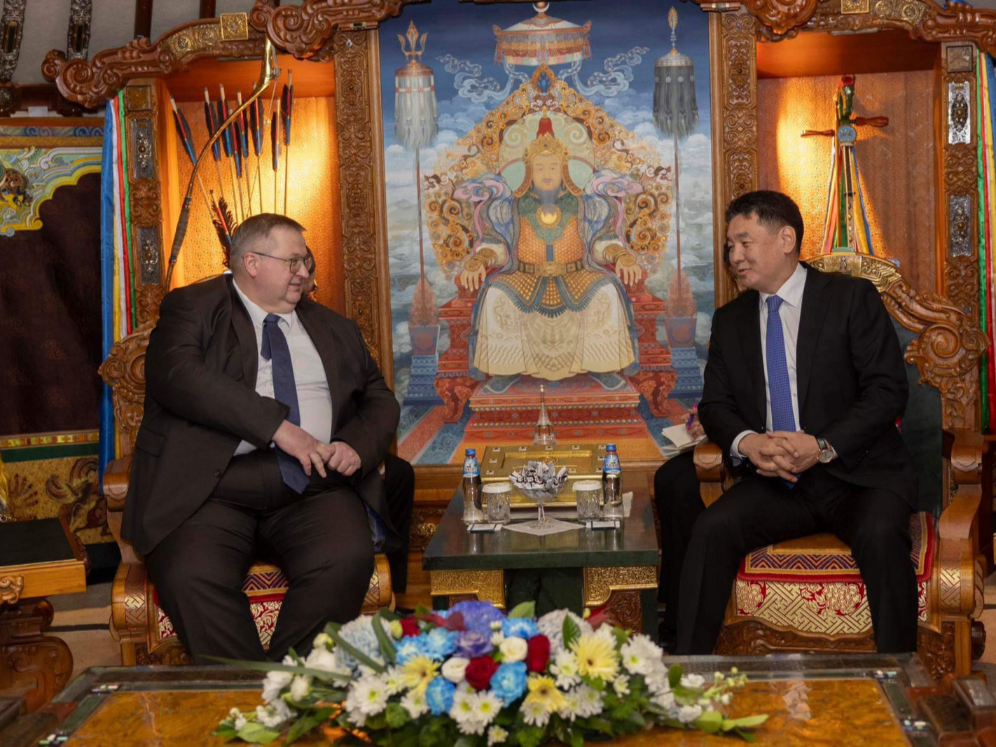 Монгол Улсын Ерөнхийлөгч У.Хүрэлсүх ОХУ-ын Засгийн газрын орлогч даргыг хүлээн авч уулзав