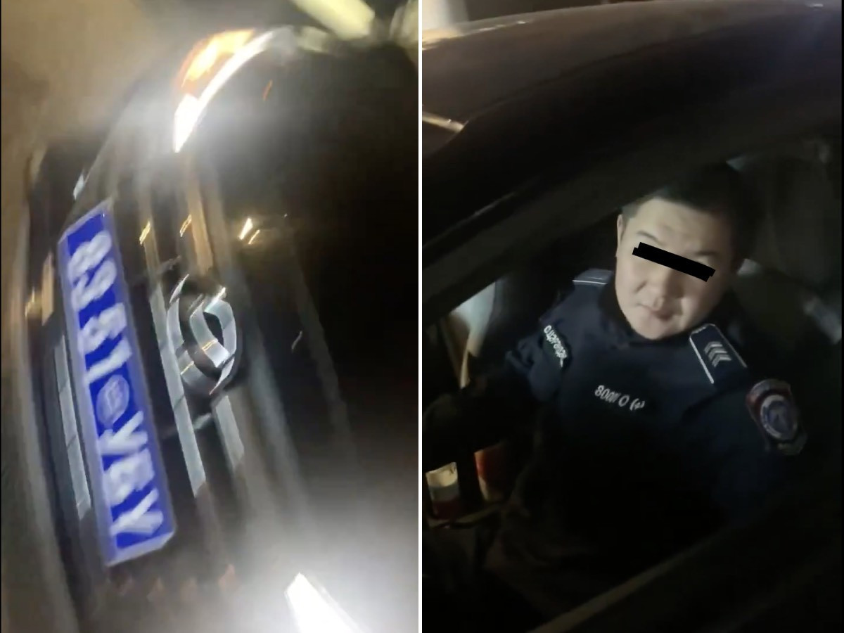 ВИДЕО: "Цагдаагийн автомашинаар урсгал сөрж, эхнэр хүүхдээ ажил, сургууль цэцэрлэгт нь хүргэж байна" гэж бичлэг цацагдав