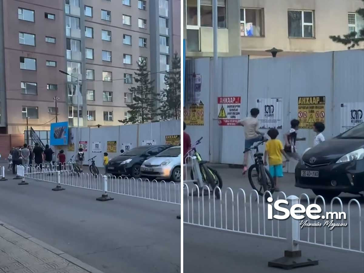 ВИДЕО: Баянгол дүүргийн 141-р сургуулийн хөлбөмбөгийн талбайг нурааж, өргөтгөл барихаар болсонд хүүхдүүд бухимдаж хашааг эвдэхийг оролджээ