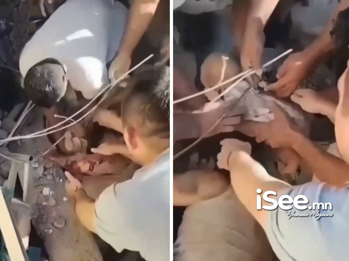 ВИДЕО: Колумбын газар хөдлөлтийн үеэр нурангинд дарагдсан нярайг эсэн мэнд аварчээ
