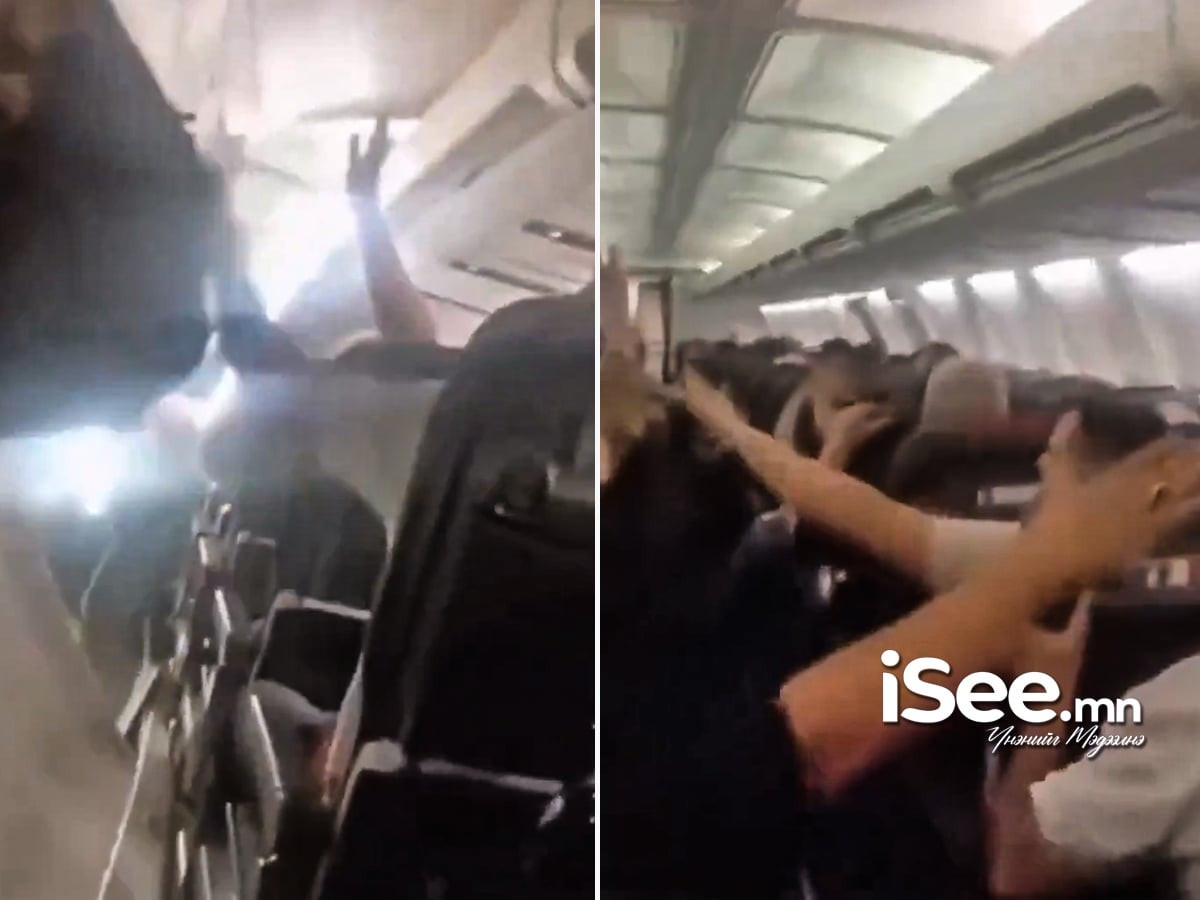 ВИДЕО: Ираны Sepehran Airlines-ийн Boeing 737  хөөрснийхөө дараа дугуйнд гэмтэл гарч, зорчигчдын суусан хэсгийн тааз салжээ 