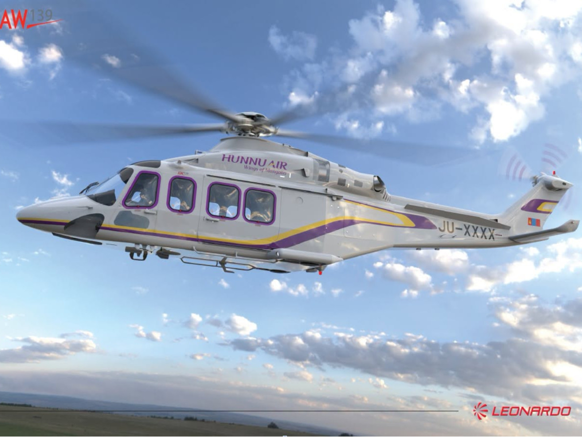 “Хүннү Эйр” компани AW139 хос хөдөлгүүрт нисдэг тэргээр агаарын хөлгийн паркаа өргөжүүлжээ
